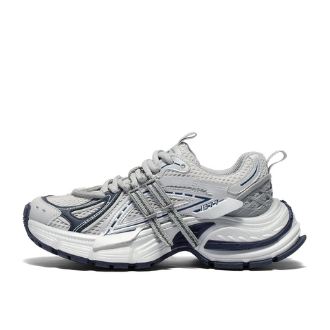 森达老爹鞋女款2025夏新商场同款运动厚底网面休闲鞋XPV01BM5