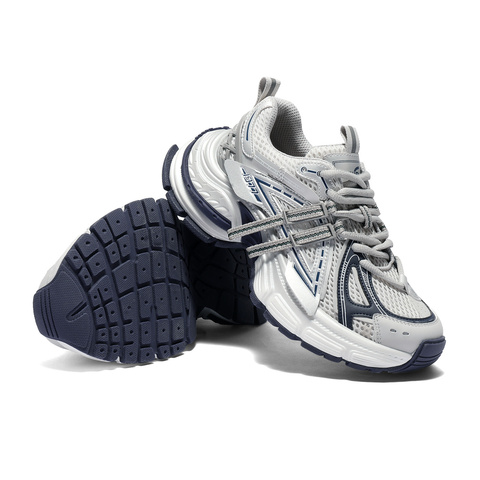 森达老爹鞋女款2025夏新商场同款运动厚底网面休闲鞋XPV01BM5