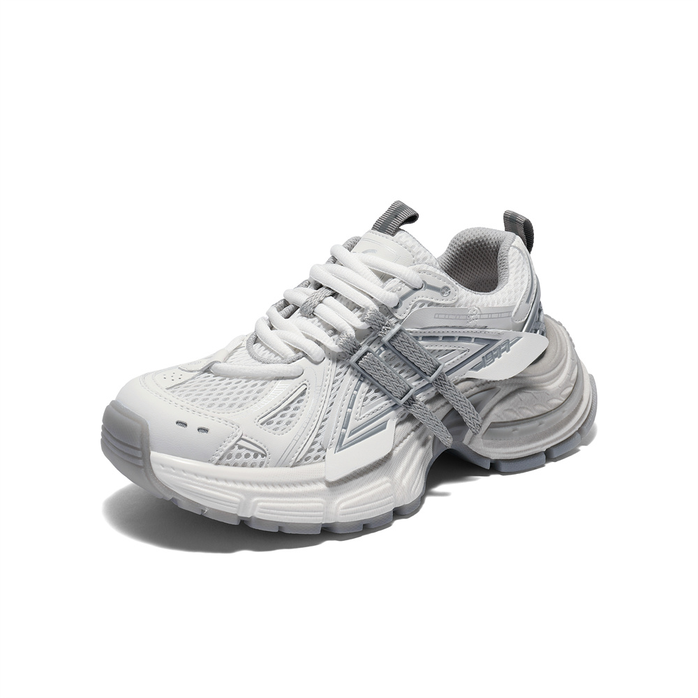 森达老爹鞋女款2025夏新商场同款运动厚底网面休闲鞋XPV01BM5