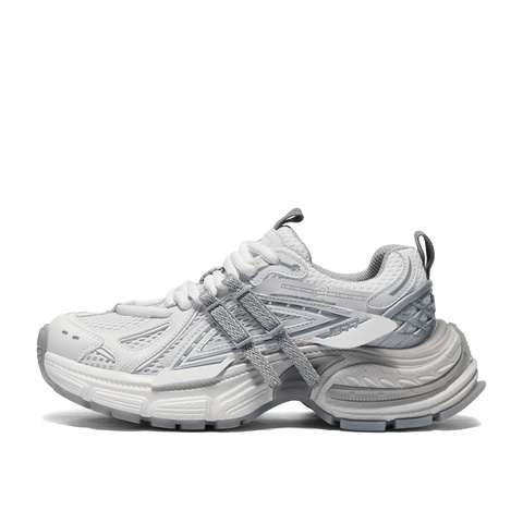 森达老爹鞋女款2025夏新商场同款运动厚底网面休闲鞋XPV01BM5