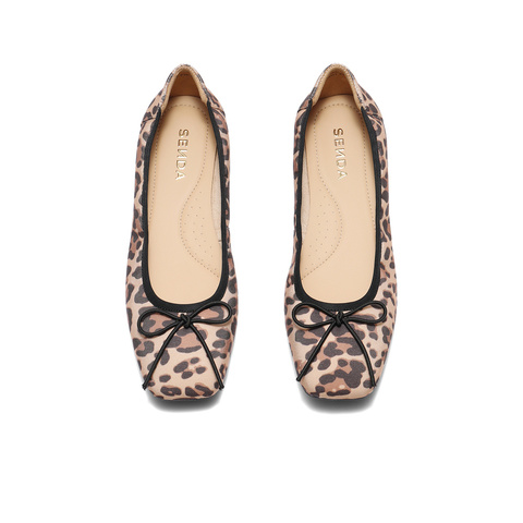 森达奶奶鞋女2025秋新商场同款通勤舒适平底浅口单鞋XNZ01CQ5