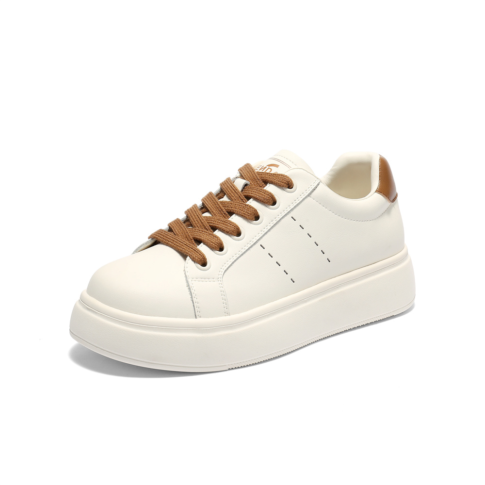 森达小白鞋女款2025秋新经典百搭休闲板鞋ZTH33CM5