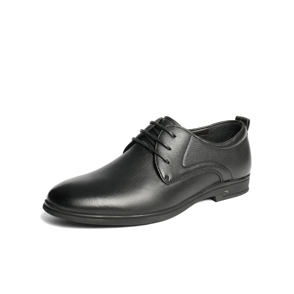 森达正装皮鞋男2025秋新商场同款简约通勤舒适商务鞋1XP01CM5