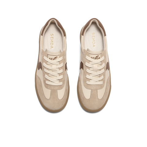 森达德训鞋女款2025秋新商场同款运动休闲小白板鞋4HOC7CM5