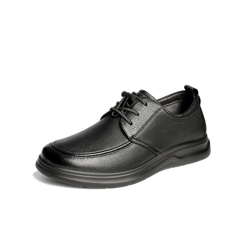 森达休闲皮鞋男2025秋新商场同款软面舒适平底休闲鞋1YH01CM5