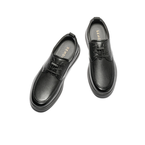 森达休闲皮鞋男2025秋新商场同款软面舒适平底休闲鞋1YH01CM5