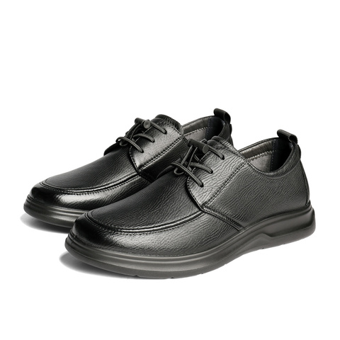 森达休闲皮鞋男2025秋新商场同款软面舒适平底休闲鞋1YH01CM5