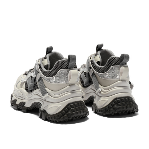 森达网面鞋女款2025秋新商场同款户外厚底休闲老爹鞋XQE01CM5