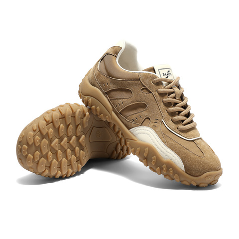 森达阿甘鞋女2025秋新户外德训拼接厚底休闲运动鞋ZTH41CM5