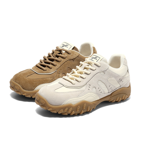 森达阿甘鞋女2025秋新户外德训拼接厚底休闲运动鞋ZTH41CM5