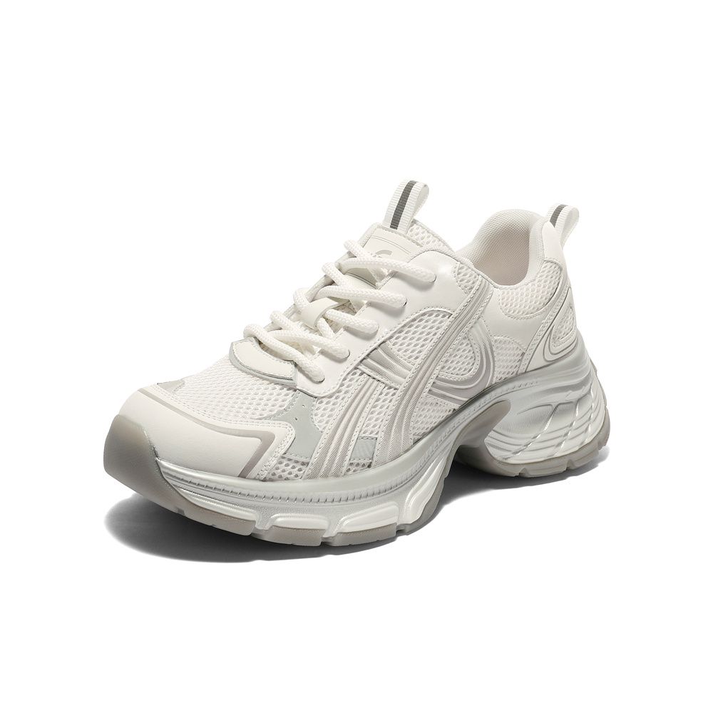 森达网面鞋女款2025秋新商场同款运动休闲厚底老爹鞋XRD01CM5