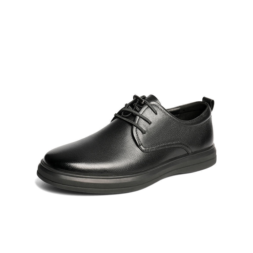 森达休闲皮鞋男2025秋新商场同款简约舒适平底休闲鞋K5R05CM5