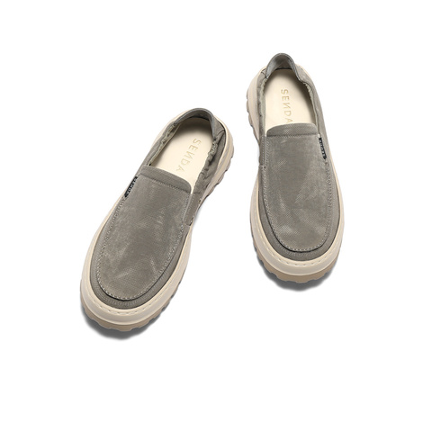 森达布鞋男2025秋季新舒适轻便一脚蹬厚底户外休闲鞋QJ011CM5