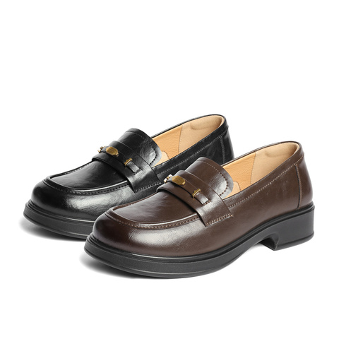 森达乐福鞋女款2025秋新商场同款简约通勤单鞋XPW01CA5