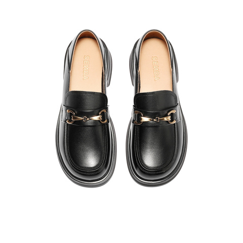 森达乐福鞋女款2025秋新商场同款学院风单鞋XQC01CA5