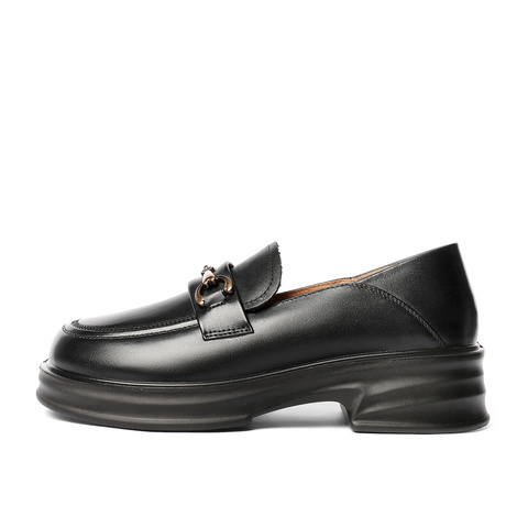 森达乐福鞋女款2025秋新商场同款学院风单鞋XQC01CA5