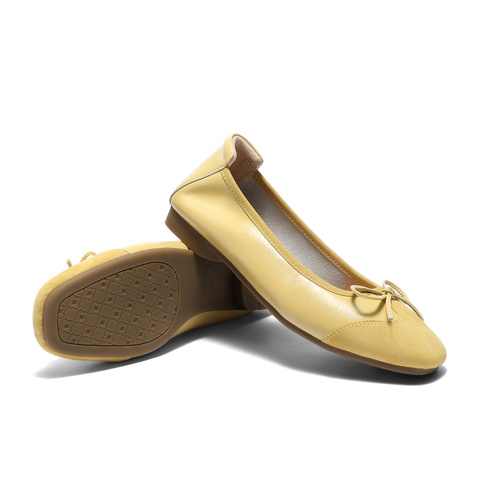 森达奶奶鞋女款2025秋季新款拼接舒适平底浅口单鞋ZTH05CQ5