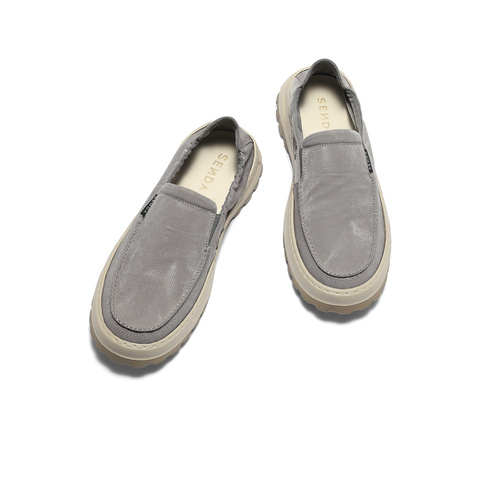 森达布鞋男2025秋季新舒适轻便一脚蹬厚底户外休闲鞋QJ011CM5