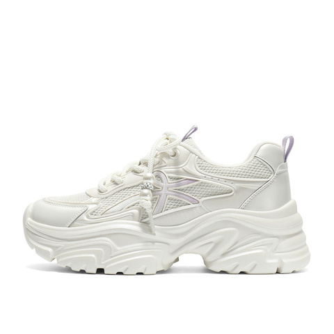 森达网面鞋女2025秋季新款运动风户外厚底休闲老爹鞋ZTH42CM5