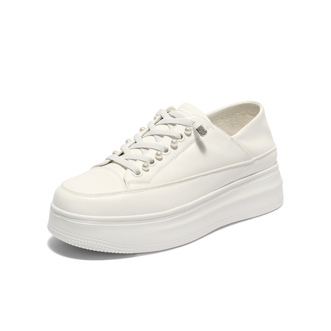 森达小白鞋女款2025秋新商场同款简约休闲鞋XQD01CM5