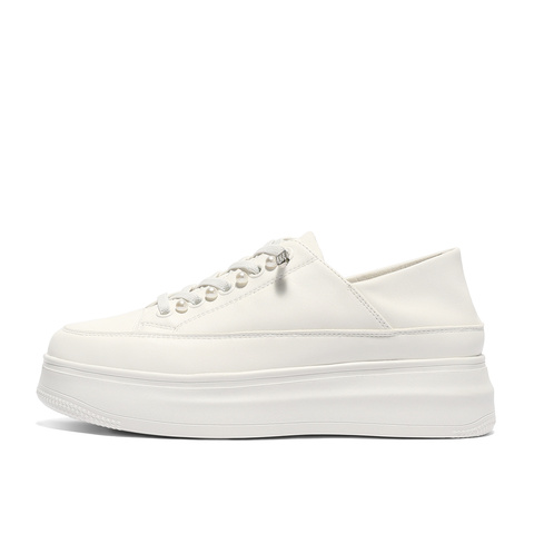 森达小白鞋女款2025秋新商场同款简约休闲鞋XQD01CM5