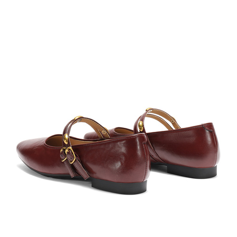 森达玛丽珍鞋女款2025秋新知性通勤平底单鞋ZTH08CQ5