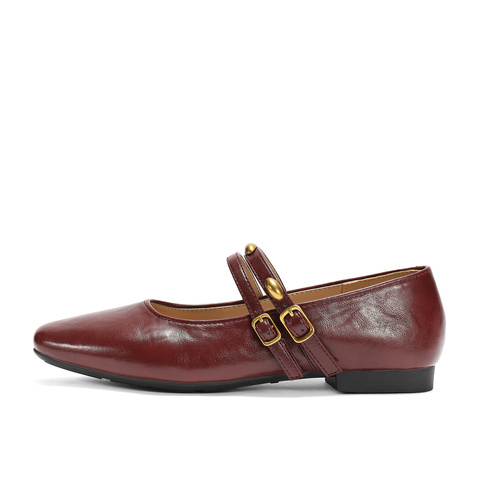 森达玛丽珍鞋女款2025秋新知性通勤平底单鞋ZTH08CQ5