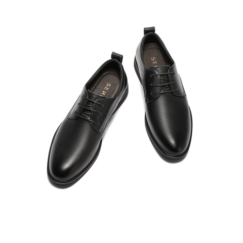 森达休闲皮鞋男2025夏新鞋面打孔舒适透气休闲鞋JDZ35CM5