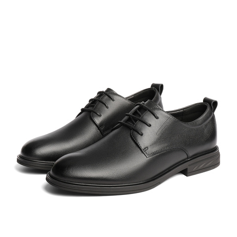 森达休闲皮鞋男2025夏新鞋面打孔舒适透气休闲鞋JDZ35CM5