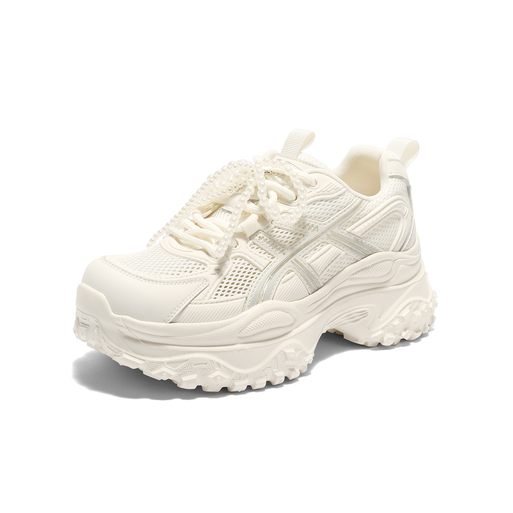 森达网面鞋女款2025秋新商场同款运动厚底户外休闲鞋XRC01CM5