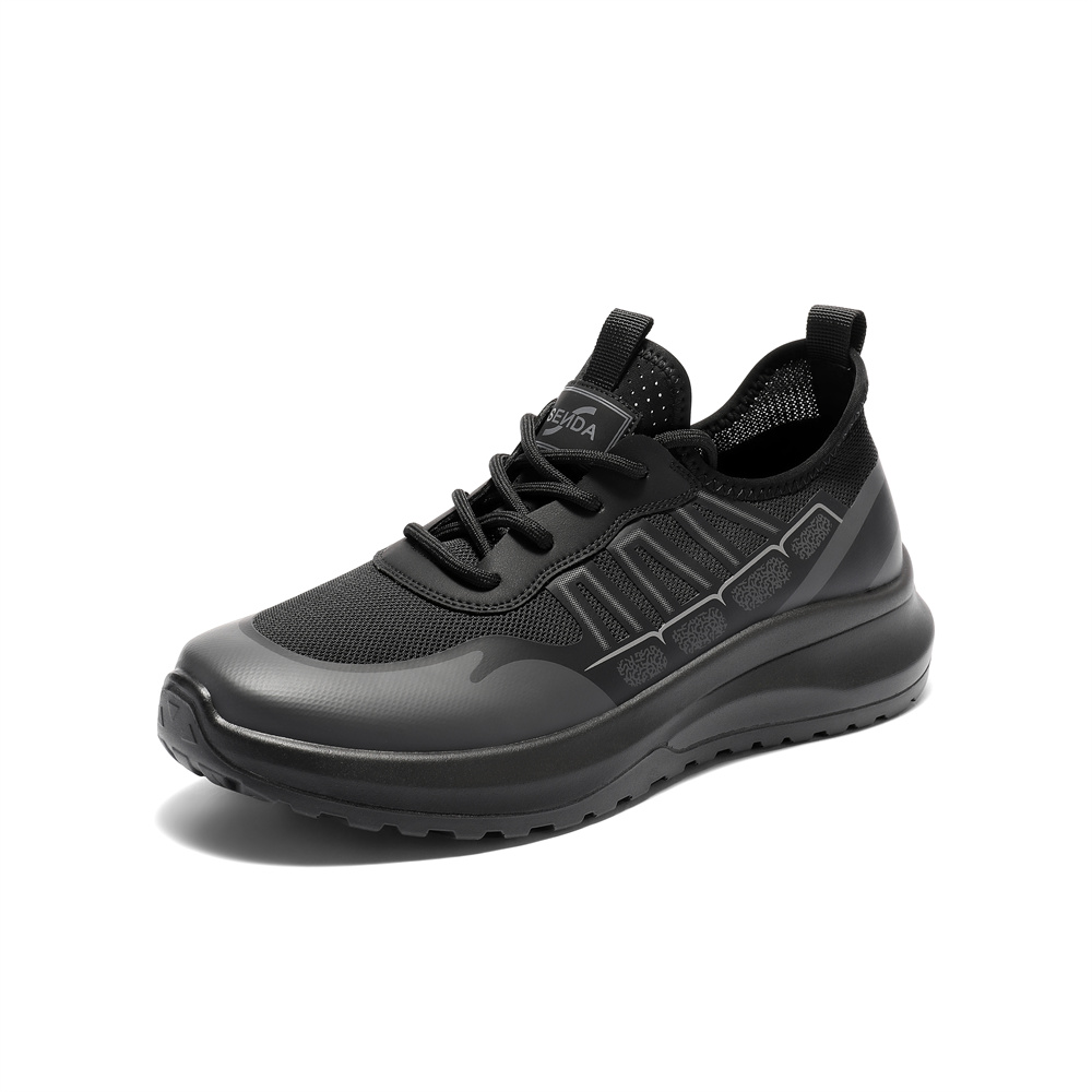 森达健步鞋男2025秋季新款网面透气舒适厚底休闲鞋JDZ43CM5