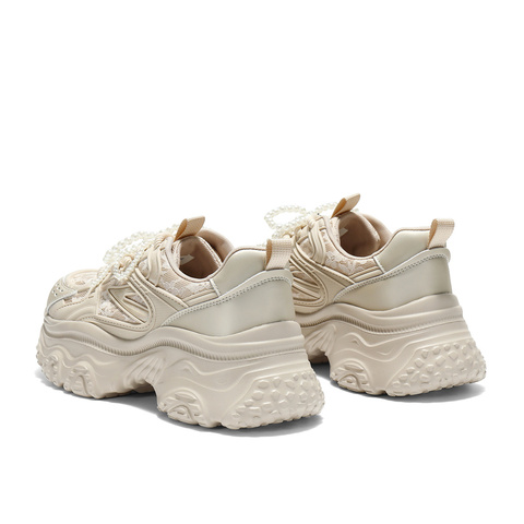 森达网面鞋女2025秋季新款运动风厚底显高休闲老爹鞋ZTH48CM5