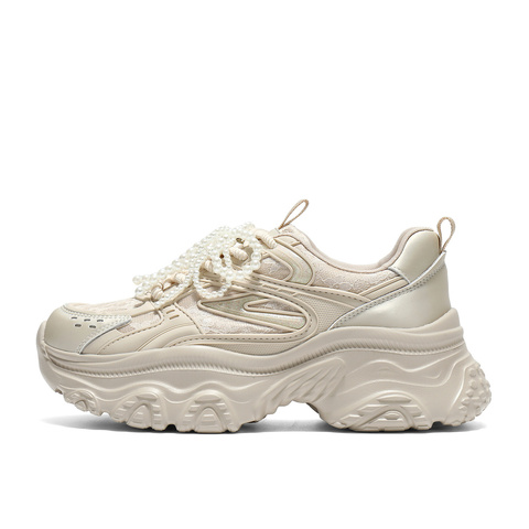 森达网面鞋女2025秋季新款运动风厚底显高休闲老爹鞋ZTH48CM5