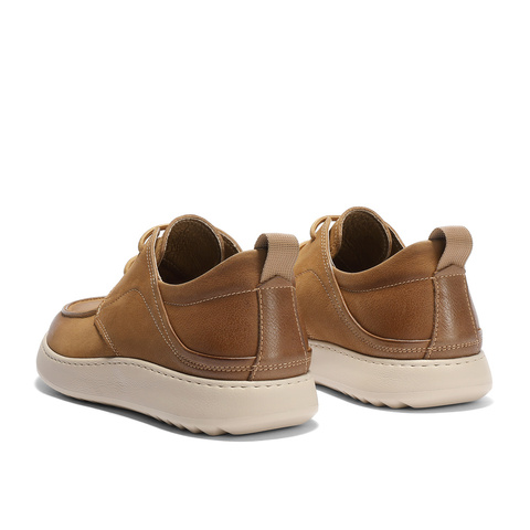 森达休闲皮鞋男2025秋季新款商场同款简约厚底休闲鞋1YD01CM5