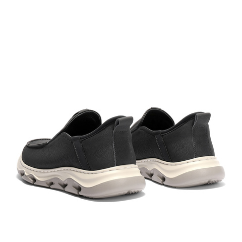 森达休闲皮鞋男2025秋新商场同款简约户外厚底休闲鞋1YE01CM5