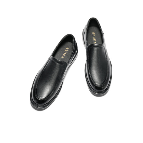 森达休闲皮鞋男2025秋季新款商场同款一脚蹬厚底休闲鞋K4B07CM5