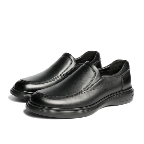 森达休闲皮鞋男2025秋季新款商场同款一脚蹬厚底休闲鞋K4B07CM5