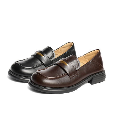 森达乐福鞋女款2025秋新商场同款通勤厚底舒适单鞋XQJ01CA5