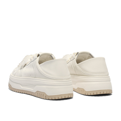 森达小白鞋女款2025秋新商场同款厚底显高休闲板鞋XQF01CM5