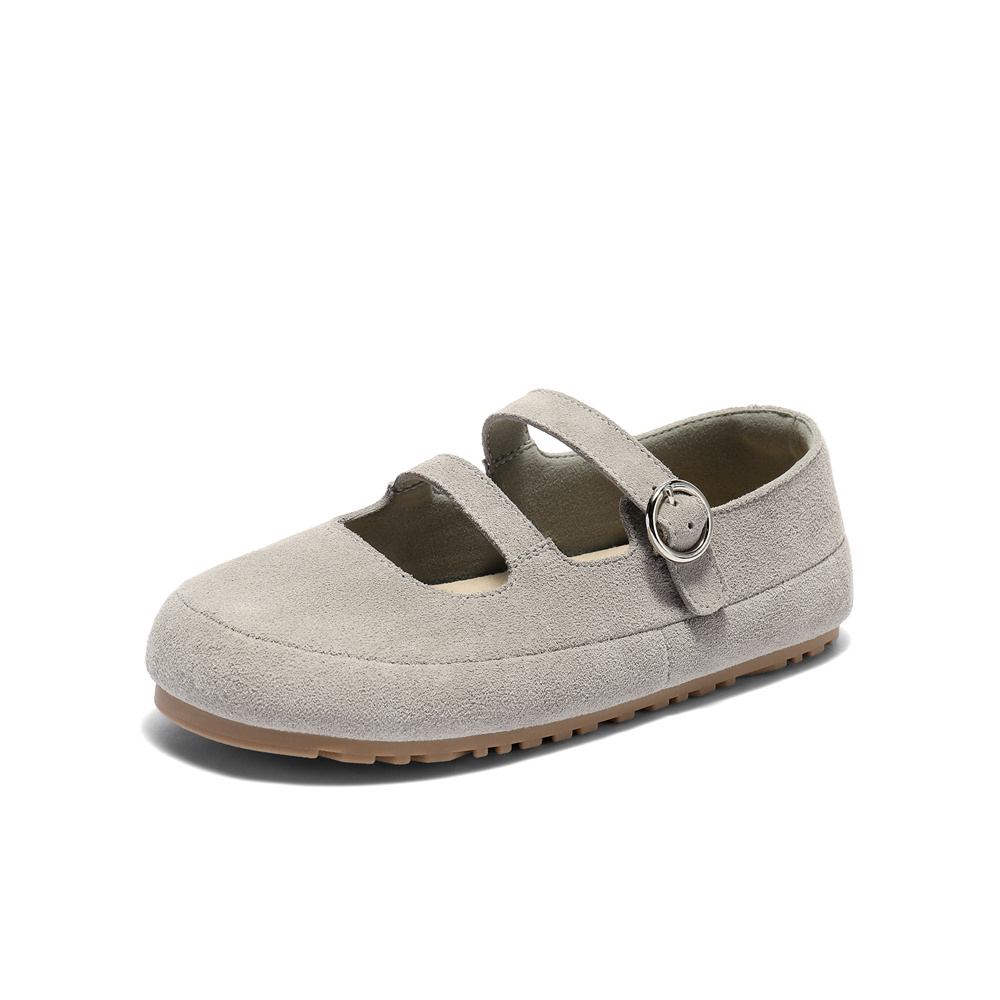 森达勃肯鞋女款2025秋季新款玛丽珍平底休闲鞋ZTH16CQ5