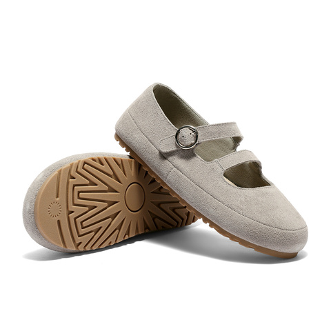 森达勃肯鞋女款2025秋季新款玛丽珍平底休闲鞋ZTH16CQ5