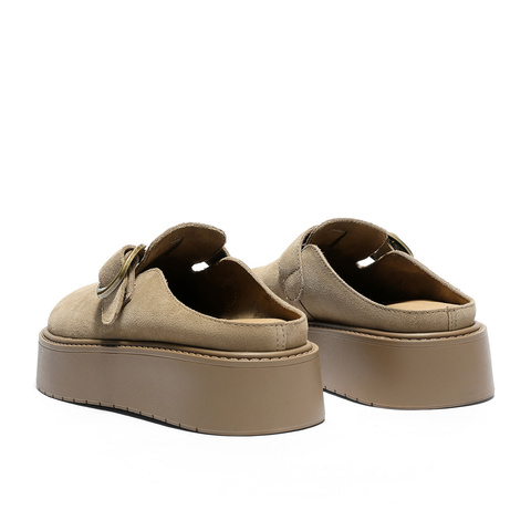 森达勃肯鞋女款2025秋季新款舒适厚底外穿休闲凉拖鞋ZTH17CH5