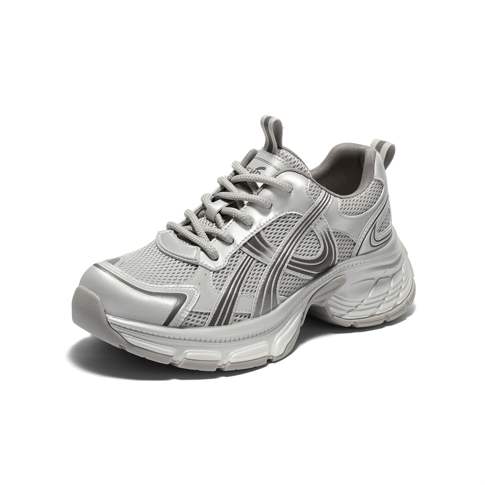 森达网面鞋女款2025秋新商场同款运动休闲厚底老爹鞋XRD01CM5