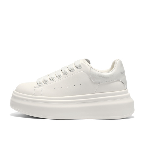 森达板鞋女2025秋新商场同款经典百搭厚底休闲小白鞋XQW01CM5