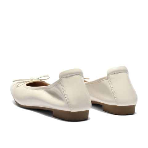 森达奶奶鞋女款2025秋季新款拼接舒适平底浅口单鞋ZTH05CQ5