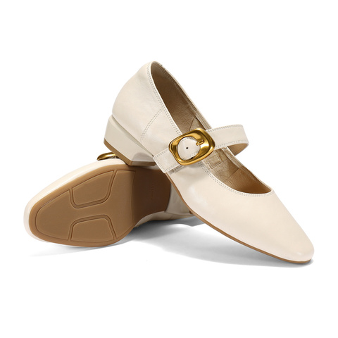 森达玛丽珍女款2025秋季新款气质通勤粗跟浅口单鞋ZTH10CQ5