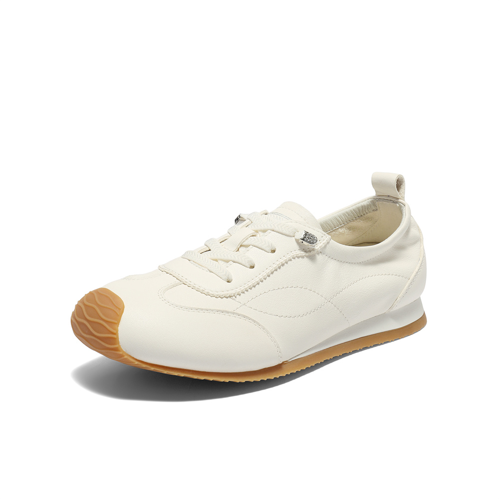 森达小白鞋女款2025秋新商场同款简约平底休闲鞋XQB01CM5