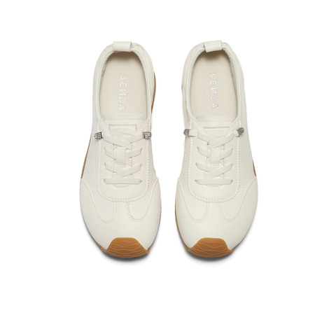 森达小白鞋女款2025秋新商场同款简约平底休闲鞋XQB01CM5