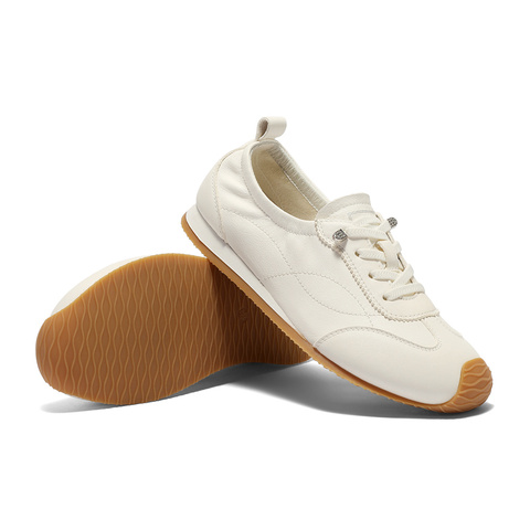 森达小白鞋女款2025秋新商场同款简约平底休闲鞋XQB01CM5