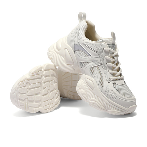 森达网面鞋女款2025夏新户外运动风厚底休闲老爹鞋ZTG41BM5